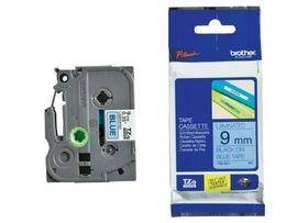 Brother P-touch 9mm TZ-521 Laminated Tape, 8 m, Black on Blue