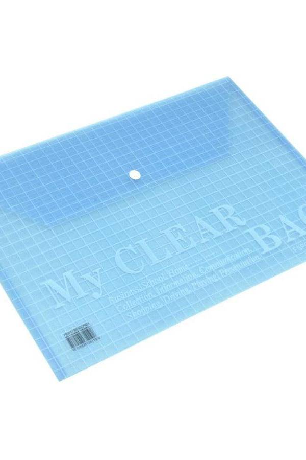 Document Bag “My Clear Bag” FS, 12/pack, Blue (FSPG801F4BN)