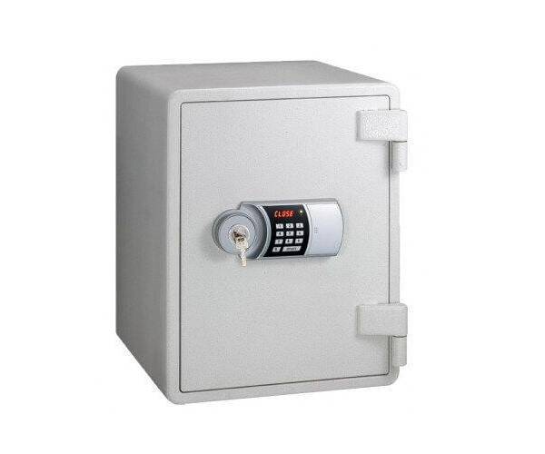 Eagle YES-031DK Fire Resistant Safe, Digital And Key Lock (White)