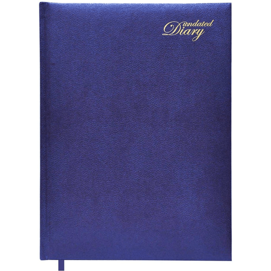 Undated Diary Executive Padded Cover – Blue (FSDI-121BL)