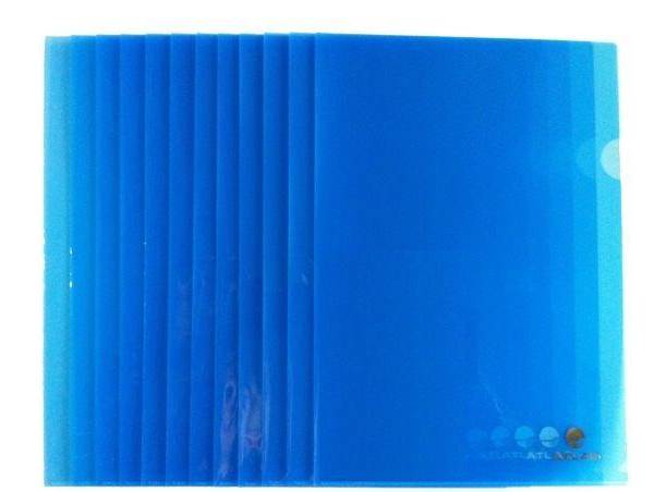 Atlas Clear L Folder A4, 12-pack, Blue