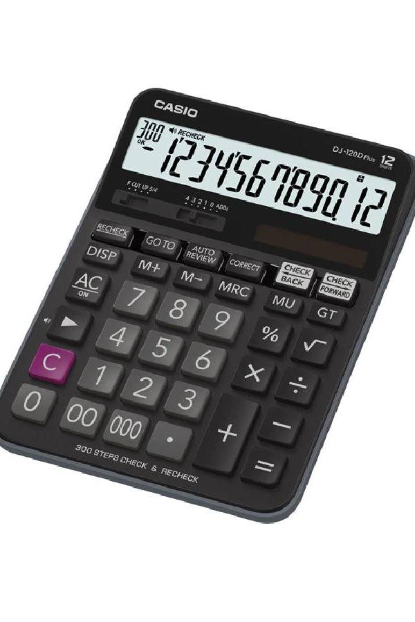 Casio DJ-120D Plus, 12 Digits Check Calculator
