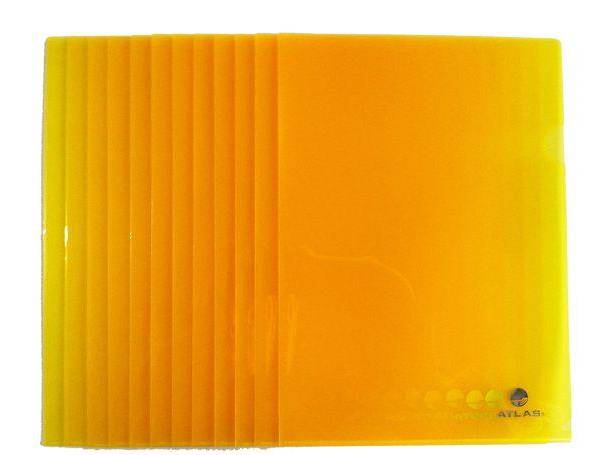Atlas Clear L Folder A4, 12-pack, Yellow