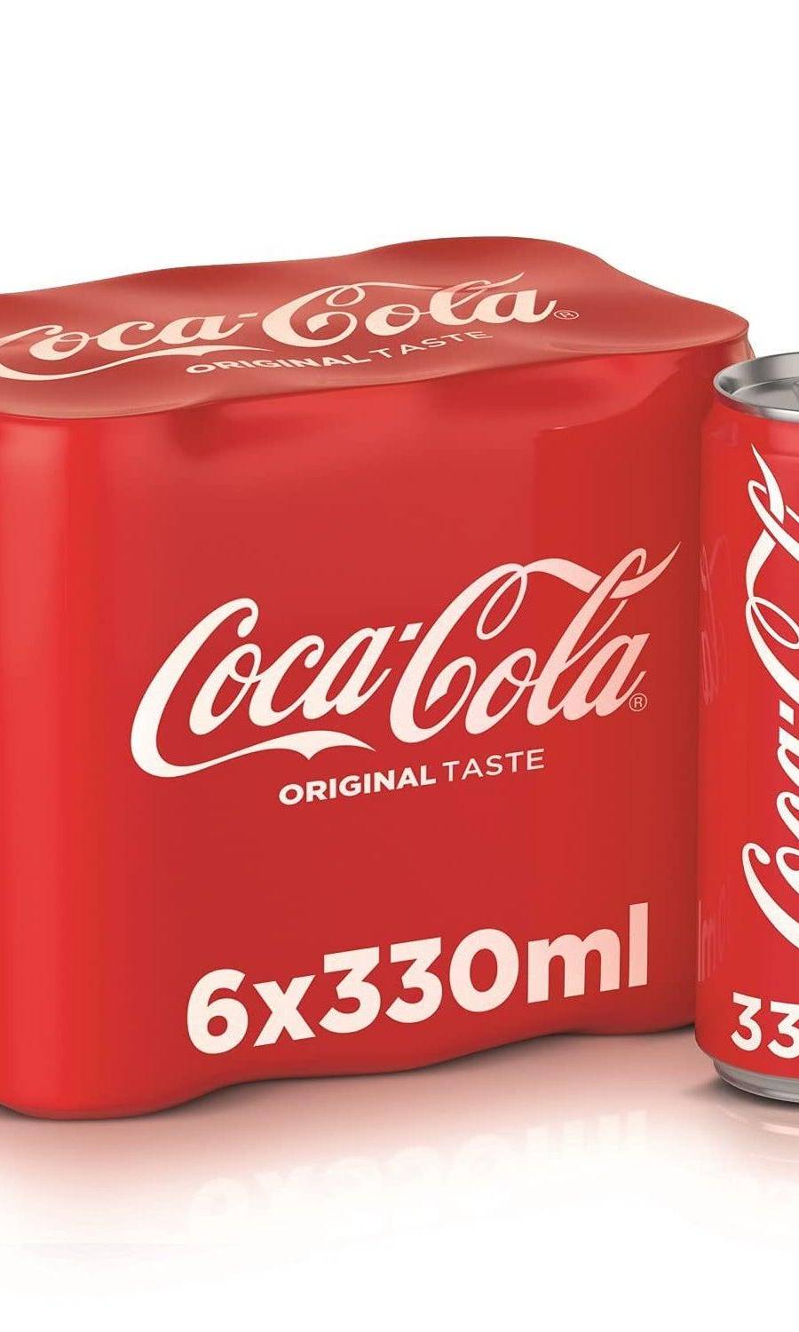 Coca Cola Regular in Can 330ml 6pcs/pack