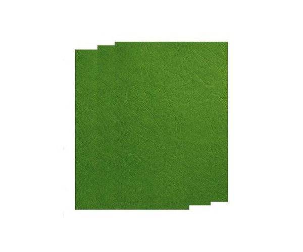 Deluxe A3 Embossed Leather Board Binding Cover 100/pack Green