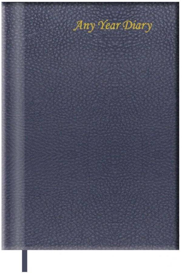 A5 Undated Any Year Diary Vinyl Material Cover, Black (FSDIUD3709)