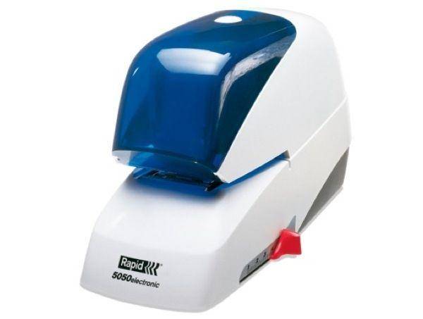 Rapid 5050 Electric Stapler, 50 Sheets Capacity, Blue