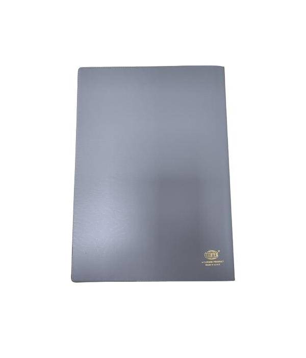 FIS PVC Soft Cover Notebook, Plain, 80 Sheets, A5, Grey