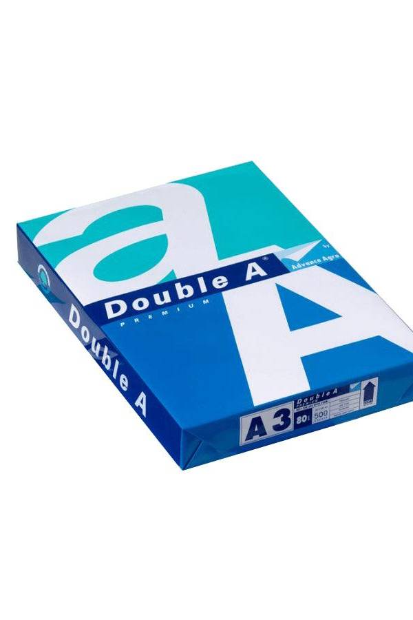 Double A Premium Photocopy Paper, A3 Size, 80 gsm, 500 Sheets / Ream