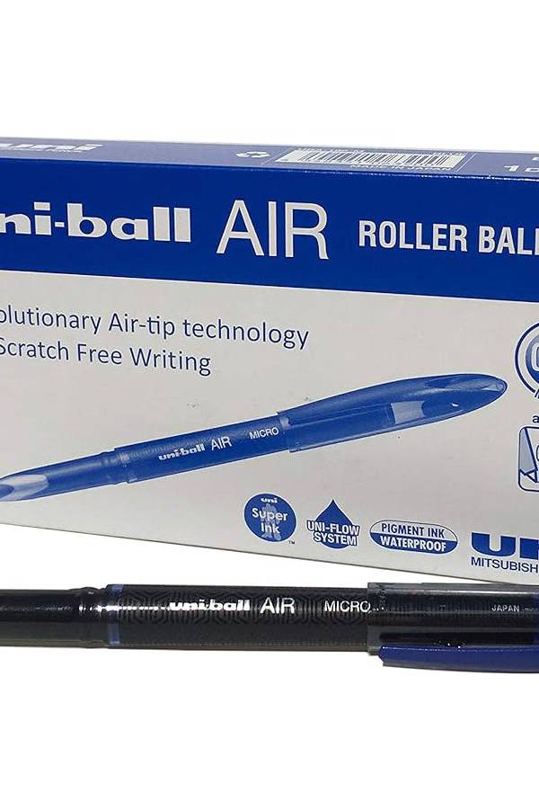 Uni-ball UBA-188-M Air Micro Pen – 0.5mm, Blue (Pack of 12)