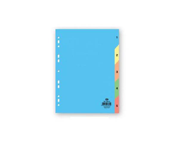 FIS Divider Manila Colored A4 With Numbers 1-5