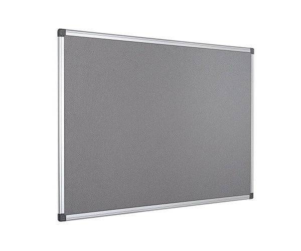 Felt Board, 60 x 90 cm, Grey