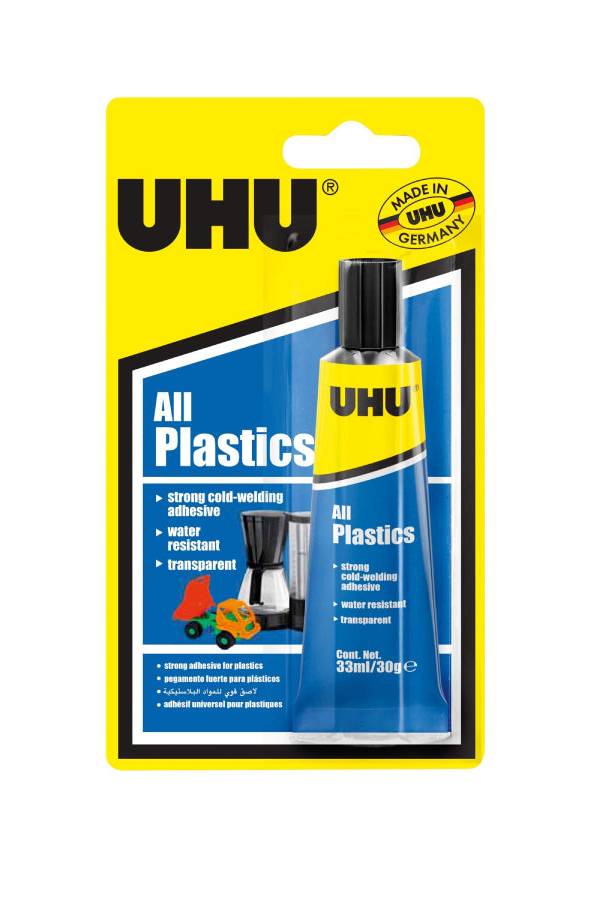 UHU Plastic Repair Adhesive transparent 33 ml