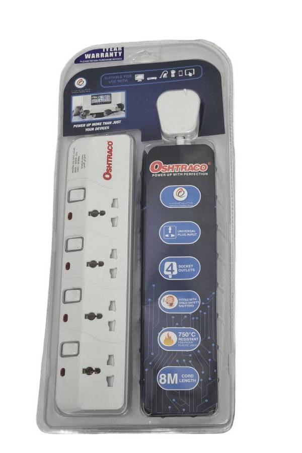 Oshtraco 4 Way Power Board 8 Meters