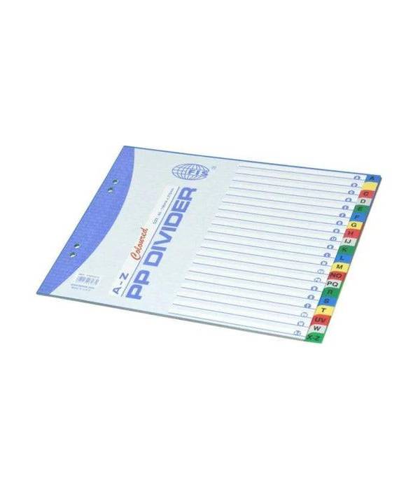 Divider Plastic Colored A5 A-Z