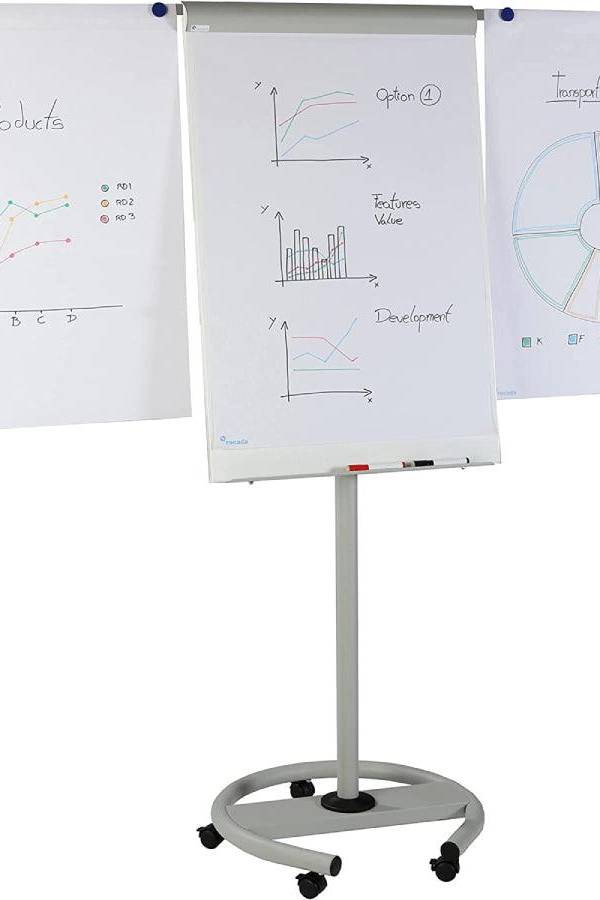 Rocada Mobile Magnetic Flipchart With Height Adjustable & With 2 Arms Model – 617