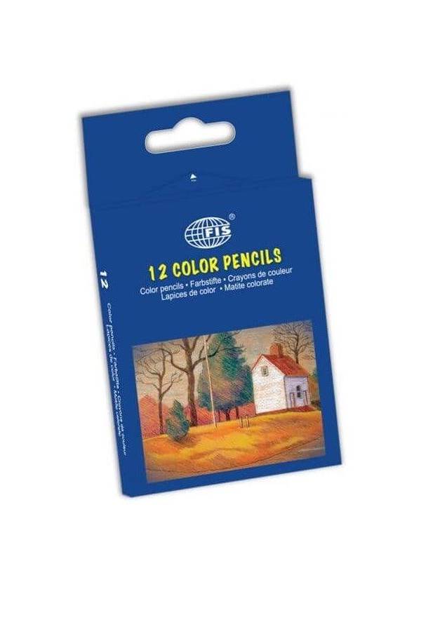 FIS Color Pencil 12 Colours, Half Size [FSCK11120]