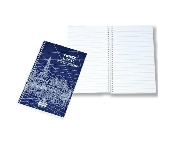 Tower Notebook Side Spiral 205 x 127mm FSNBTower