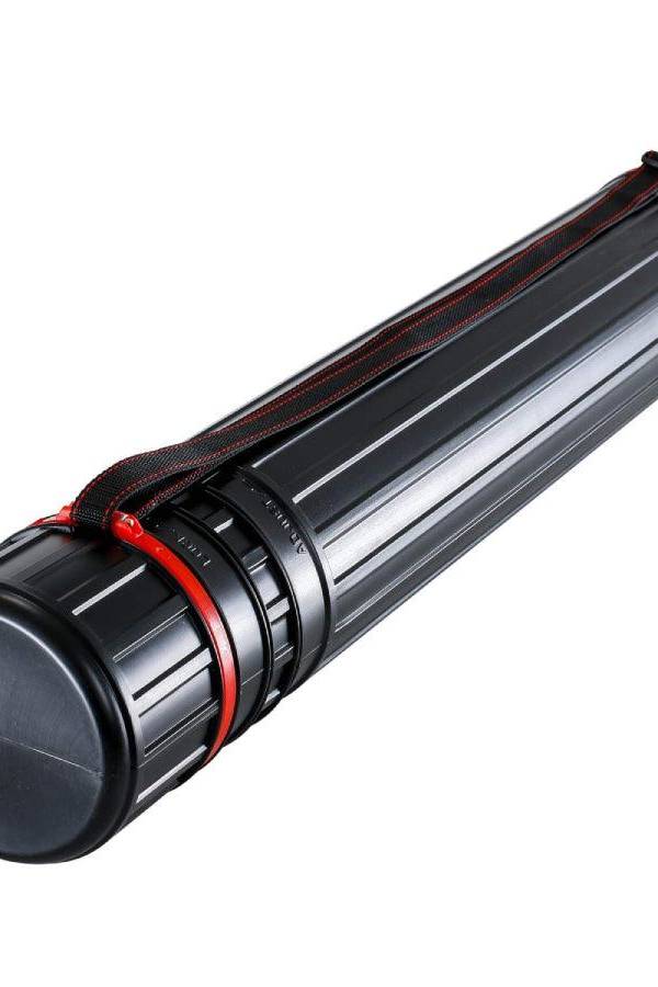 Plastic Drawing Tube 8 x 64-108 cm, Black