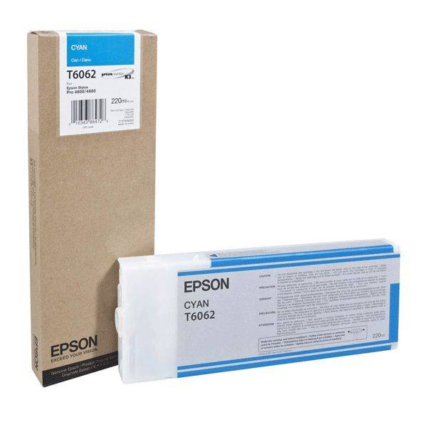 Epson T6062 Cyan Ink Cartridge 220ml