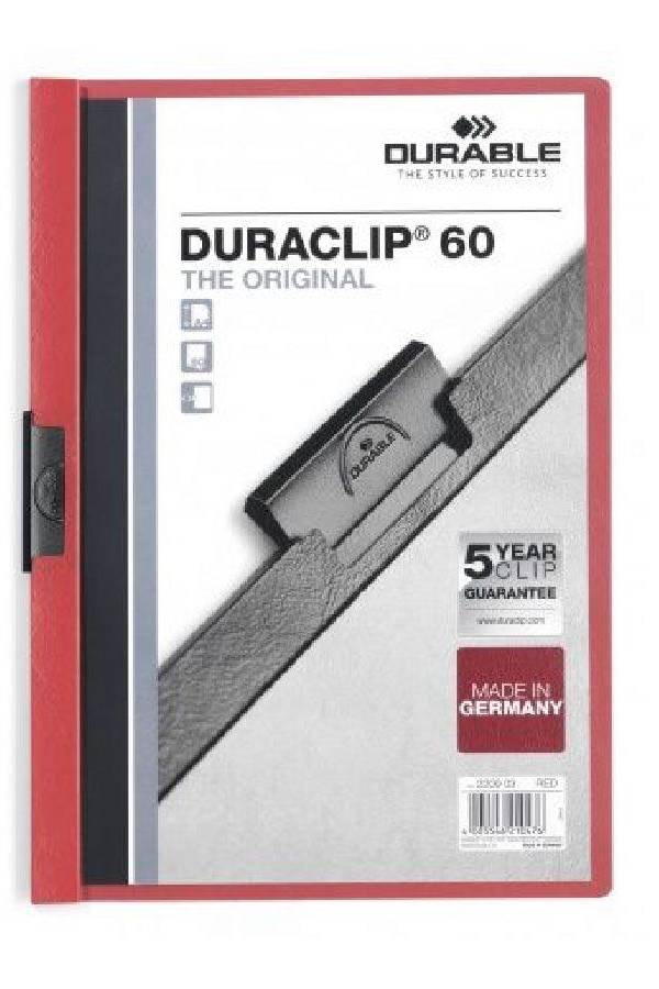 Durable Duraclip 60, A4, Red