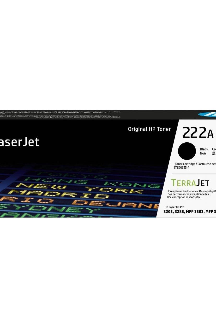 HP 222A Black Original LaserJet Toner Cartridge (W2220A)