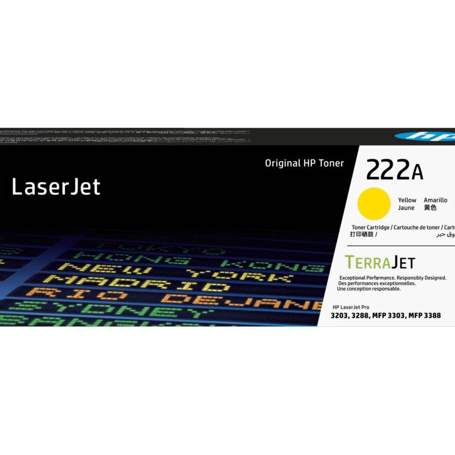HP 222A Yellow Original LaserJet Toner Cartridge